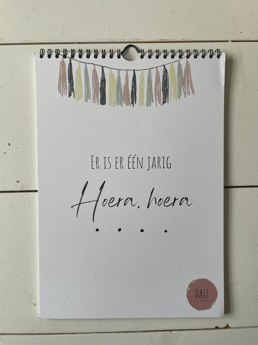 Verjaardagskalender | Er is er één jarig